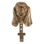 Clayre & Eef | Wandhaak Goudkleurig 7x5x13 cm | 6Y5890