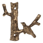 Clayre & Eef | Wandhaak Goudkleurig 9x4x9 cm | 6Y5885