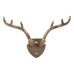 Clayre & Eef | Wandhaak Goudkleurig 17x8x12 cm | 6Y5899