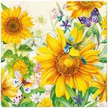 Dekoratief | Pakje 20 servetten 'Wild Sunflowers', 33x33cm | A702721 Dekoratief | Pakje 20 servetten 'Wild Sunflowers', 33x33cm | A702721