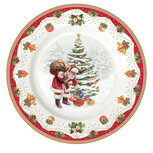 Dekoratief | Bord 'Nostalgic Christmas', porselein, 19x19cm | A246098 Dekoratief | Bord 'Nostalgic Christmas', porselein, 19x19cm | A246098