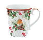 Dekoratief | Mok 'Christmas Berries', porselein, 275ml | A246015 Dekoratief | Mok 'Christmas Berries', porselein, 275ml | A246015