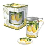 Dekoratief | Theetas m/deksel citroen pors. + infuser in doos 300ml | A181009 Dekoratief | Theetas m/deksel citroen pors. + infuser in doos 300ml | A181009