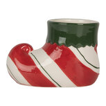 Clayre & Eef | Bloempot Binnen Rood Groen 15x8x10 cm | 6CE2317 Clayre & Eef | Bloempot Binnen Rood Groen 15x8x10 cm | 6CE2317