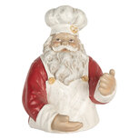 Clayre & Eef | Wijnfles houder Kerstman Rood Wit 25x25x35 cm | 6PR5750 Clayre & Eef | Wijnfles houder Kerstman Rood Wit 25x25x35 cm | 6PR5750