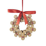 Clayre & Eef | Decoratie Hanger Peperkoekpoppen Bruin Wit 10x2x10 cm | 6PR5414 Clayre & Eef | Decoratie Hanger Peperkoekpoppen Bruin Wit 10x2x10 cm | 6PR5414