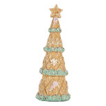 Clayre & Eef | Kerstdecoratie Kerstboom Bruin Groen ø 9x25 cm | 6PR5830 Clayre & Eef | Kerstdecoratie Kerstboom Bruin Groen ø 9x25 cm | 6PR5830