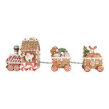 Clayre & Eef | Decoratie Trein Bruin Rood 33x10x15 cm | 6PR5839 Clayre & Eef | Decoratie Trein Bruin Rood 33x10x15 cm | 6PR5839
