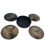 Onderzetters voor glazen set van 4 rendieren / herten met houder glas ø 10 cm | G6249031 | Stoer & Sober Onderzetters voor glazen set van 4 rendieren / herten met houder glas ø 10 cm | G6249031 | Stoer & Sober