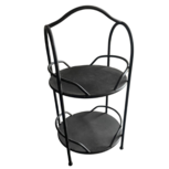 Etagère 2 laags ijzer zwart roestbruin 67 x 35 cm | 763716 | Home Sweet Home | Landelijke Woonstijl Etagère 2 laags ijzer zwart roestbruin 67 x 35 cm | 763716 | Home Sweet Home | Landelijke Woonstijl