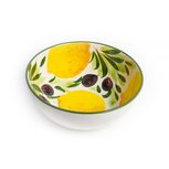 Venetië Ronde diepe schaal met citroen en olijven Ø 21cm | GR601 | Piccobella Venetië Ronde diepe schaal met citroen en olijven Ø 21cm | GR601 | Piccobella