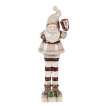 Clayre & Eef | Kerstdecoratie Kerstman Beige Rood 8x7x23 cm | 6CE2251 Clayre & Eef | Kerstdecoratie Kerstman Beige Rood 8x7x23 cm | 6CE2251