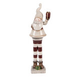 Clayre & Eef | Kerstdecoratie Kerstman Beige Rood 9x8x30 cm | 6CE2252 Clayre & Eef | Kerstdecoratie Kerstman Beige Rood 9x8x30 cm | 6CE2252