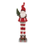 Clayre & Eef | Kerstdecoratie Kerstman Rood Wit 9x8x30 cm | 6CE2265 Clayre & Eef | Kerstdecoratie Kerstman Rood Wit 9x8x30 cm | 6CE2265