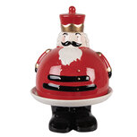Clayre & Eef | Decoratief Schaaltje met Deksel Rood Wit ø 17x25 cm | 6CE2267 Clayre & Eef | Decoratief Schaaltje met Deksel Rood Wit ø 17x25 cm | 6CE2267