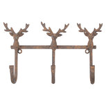 Clayre & Eef | Wandkapstok Bruin 27x5x15 cm | 6Y5948