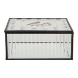 Clayre & Eef | Decoratief Opbergdoosje Transparant 18x14x8 cm | 6Y5949 Clayre & Eef | Decoratief Opbergdoosje Transparant 18x14x8 cm | 6Y5949