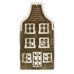 Clayre & Eef | Theelichthouder Kerst Huisje Groen Rood 7x7x14 cm | 6CE2298 Clayre & Eef | Theelichthouder Kerst Huisje Groen Rood 7x7x14 cm | 6CE2298