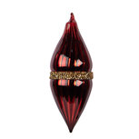Clayre & Eef | Kerstbal Rood Goudkleurig ø 6x17 cm | 6GL5095 Clayre & Eef | Kerstbal Rood Goudkleurig ø 6x17 cm | 6GL5095