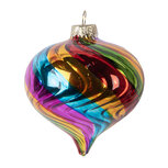 Clayre & Eef | Kerstbal Meerkleurig ø 8x8 cm | 6GL5133 Clayre & Eef | Kerstbal Meerkleurig ø 8x8 cm | 6GL5133