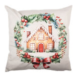Clayre & Eef | Kussenhoes Beige Bruin 45x45 cm | KT021.431 Clayre & Eef | Kussenhoes Beige Bruin 45x45 cm | KT021.431