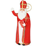 Dekoratief | Sint staand, wuivend, rood/wit, resina, 7x6x18cm | A255067 Dekoratief | Sint staand, wuivend, rood/wit, resina, 7x6x18cm | A255067