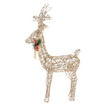 Clayre & Eef | Kerstdecoratie Rendier met LED Goudkleurig 63x17x106 / 3xAA | 66310 Clayre & Eef | Kerstdecoratie Rendier met LED Goudkleurig 63x17x106 / 3xAA | 66310