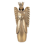 Clayre & Eef | Decoratie Engel Bruin 17x10x39 cm | 6Y5943 Clayre & Eef | Decoratie Engel Bruin 17x10x39 cm | 6Y5943