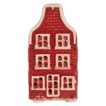 Clayre & Eef | Decoratie Huisje met LED Rood Groen 4x4x8 cm | 6CE2297 Clayre & Eef | Decoratie Huisje met LED Rood Groen 4x4x8 cm | 6CE2297