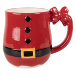 Clayre & Eef | Mok Rood Zwart 13x9x11 cm / 400 ml | 6CEMU0219 Clayre & Eef | Mok Rood Zwart 13x9x11 cm / 400 ml | 6CEMU0219