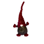 Gnoom kabouter rood bruin goud sterren Polyester fluweel 70cm | 7712301168-1Red | Zittend | Hendriks Deco Gnoom kabouter rood bruin goud sterren Polyester fluweel 70cm | 7712301168-1Red | Zittend | Hendriks Deco