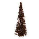 Clayre & Eef | Decoratie Kerstboom Bruin Goudkleurig ø 20x50 cm | 66320BR Clayre & Eef | Decoratie Kerstboom Bruin Goudkleurig ø 20x50 cm | 66320BR