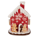 Clayre & Eef | Voorraadpot met deksel Rood Wit ø 22x28 cm | 6CE2228 Clayre & Eef | Voorraadpot met deksel Rood Wit ø 22x28 cm | 6CE2228