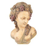 Clayre & Eef | Decoratie Buste Vrouw Beige 24x18x28 cm | 6MG0134 Clayre & Eef | Decoratie Buste Vrouw Beige 24x18x28 cm | 6MG0134