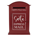 Clayre & Eef | Brievenbus Rood Wit 23x8x34 cm | 6Y5915 Clayre & Eef | Brievenbus Rood Wit 23x8x34 cm | 6Y5915