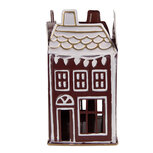 Clayre & Eef | Theelichthouder Rood Wit 12x12x22 cm | 6Y5922 Clayre & Eef | Theelichthouder Rood Wit 12x12x22 cm | 6Y5922