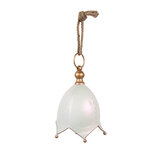 Clayre & Eef | Bel Decoratief Wit Goudkleurig ø 16x22 cm | 6Y5924M Clayre & Eef | Bel Decoratief Wit Goudkleurig ø 16x22 cm | 6Y5924M