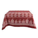 Clayre & Eef | Tafelkleed Rood Wit 140x220 cm | KT003.002 Clayre & Eef | Tafelkleed Rood Wit 140x220 cm | KT003.002
