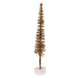 Clayre & Eef | Decoratie Kerstboom Bruin Goudkleurig ø 5x25 cm | 66315BR Clayre & Eef | Decoratie Kerstboom Bruin Goudkleurig ø 5x25 cm | 66315BR