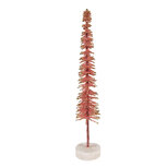Clayre & Eef | Decoratie Kerstboom Roze Goudkleurig ø 5x25 cm | 66315P Clayre & Eef | Decoratie Kerstboom Roze Goudkleurig ø 5x25 cm | 66315P