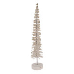 Clayre & Eef | Decoratie Kerstboom Beige Goudkleurog ø 6x30 cm | 66316BE Clayre & Eef | Decoratie Kerstboom Beige Goudkleurog ø 6x30 cm | 66316BE