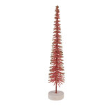 Clayre & Eef | Decoratie Kerstboom Roze Goudkleurig ø 6x30 cm | 66316P Clayre & Eef | Decoratie Kerstboom Roze Goudkleurig ø 6x30 cm | 66316P