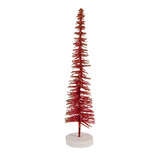 Clayre & Eef | Decoratie Kerstboom Rood Goudkleurig ø 6x30 cm | 66316R Clayre & Eef | Decoratie Kerstboom Rood Goudkleurig ø 6x30 cm | 66316R