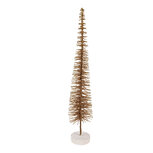Clayre & Eef | Decoratie Kerstboom Bruin Goudkleurig ø 8x40 cm | 66317BR Clayre & Eef | Decoratie Kerstboom Bruin Goudkleurig ø 8x40 cm | 66317BR