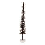 Clayre & Eef | Decoratie Kerstboom Bruin Goudkleurig ø 8x40 cm | 66317CH Clayre & Eef | Decoratie Kerstboom Bruin Goudkleurig ø 8x40 cm | 66317CH