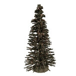 Clayre & Eef | Decoratie Kerstboom Groen Goudkleurig ø 14x25 cm | 66318GR Clayre & Eef | Decoratie Kerstboom Groen Goudkleurig ø 14x25 cm | 66318GR