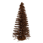 Clayre & Eef | Decoratie Kerstboom Bruin Goudkleurig ø 17x30 cm | 66319BR Clayre & Eef | Decoratie Kerstboom Bruin Goudkleurig ø 17x30 cm | 66319BR