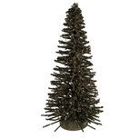 Clayre & Eef | Decoratie Kerstboom Groen Goudkleurig ø 17x30 cm | 66319GR Clayre & Eef | Decoratie Kerstboom Groen Goudkleurig ø 17x30 cm | 66319GR