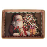 Clayre & Eef | Decoratief Dienblad Bruin Rood 31x22x2 cm | 66401 Clayre & Eef | Decoratief Dienblad Bruin Rood 31x22x2 cm | 66401