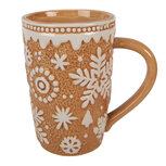 Clayre & Eef | Mok Bruin Beige 14x10x15 cm / 575 ml | 6CEMU0204 Clayre & Eef | Mok Bruin Beige 14x10x15 cm / 575 ml | 6CEMU0204